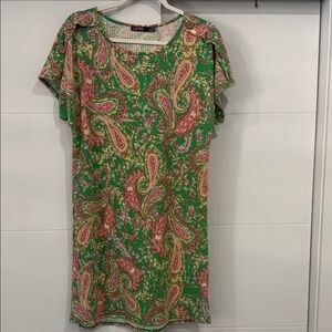 Colorful Paisley Mini Dress